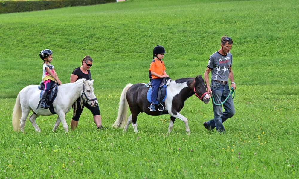 Reitunterricht bei Urlaub mit Pferd am Pilsachhof - Urlaub am Bauernhof in Kärnten - Region Villach-Ossiacher See