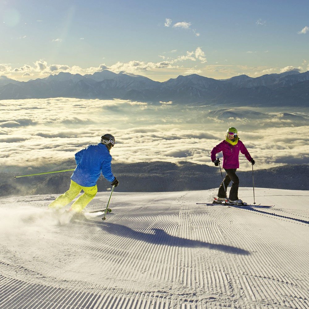 Winter - Skigebiet Gerlitzen Alpe in Kärnten, Region Villach am Ossiacher See