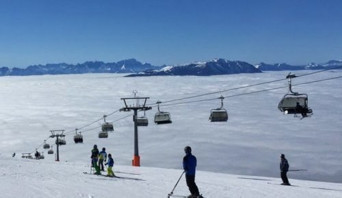 Skifahren auf Gerlitzen in Kärnten bei Winterurlaub in Hotel-Pension Pilsachhof Nähe Skipiste