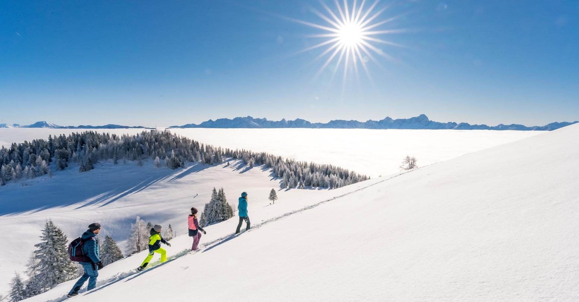 Winterurlaub in Kärnten - Skifahren Rodeln Winterwandern Langlauf - Schneevergnügen auf der Gerlitzen Alpe (8)