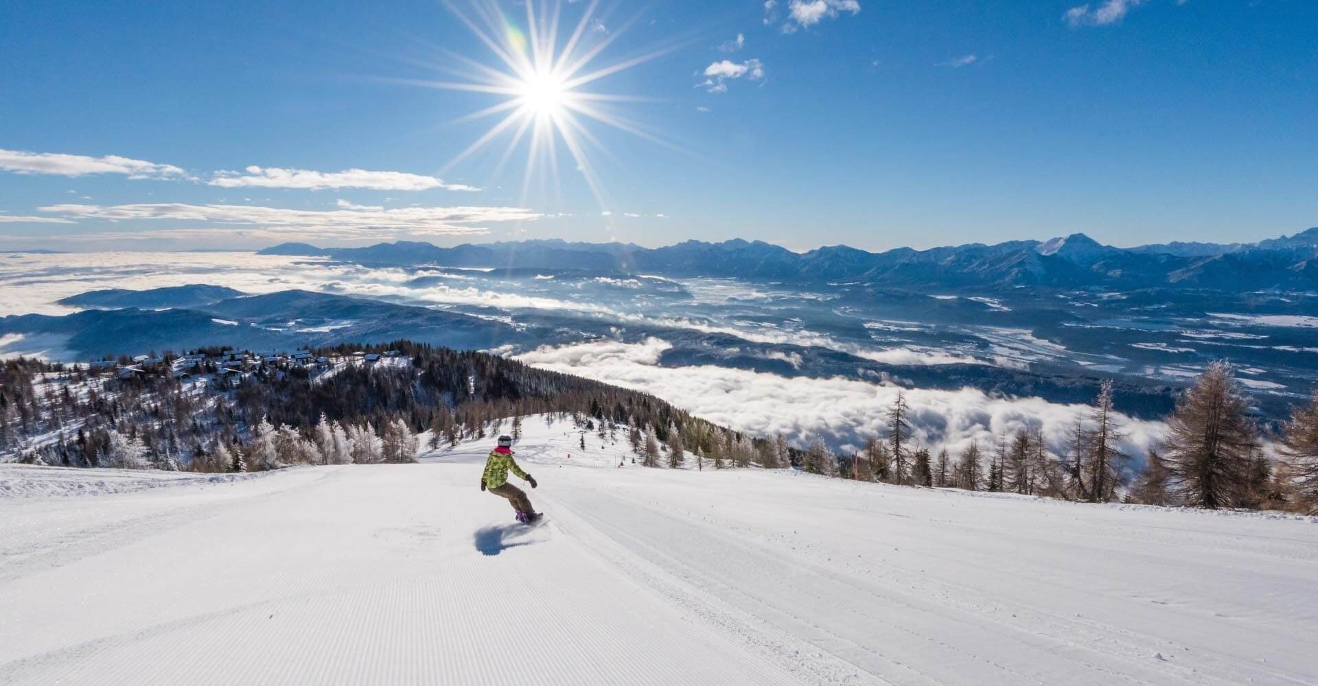 Winterurlaub in Kärnten - Skifahren Rodeln Winterwandern Langlauf - Schneevergnügen auf der Gerlitzen Alpe (8)